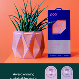 18cm Self-watering POTR Pot | Coral