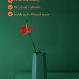 POTR Letterbox Vase | Dark Teal