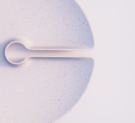 Sprig Plate central funnel to support stems